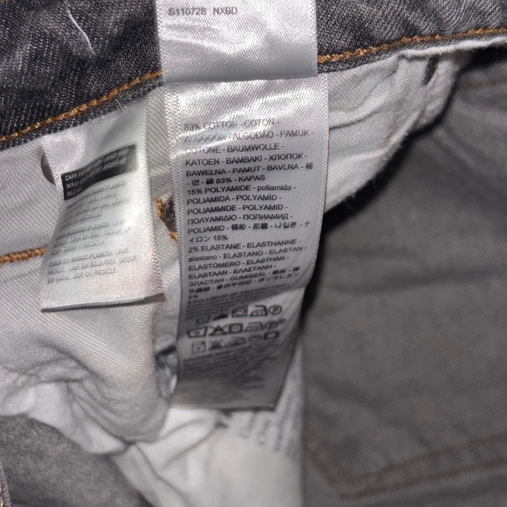 Levi's Super Baggy Jeans 32x34 Black Out Rinse Dark Wash A42980004 Loose Fit Y2K - Picture 7 of 7